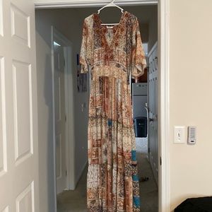 NAF NAF beautiful boho maxi dress